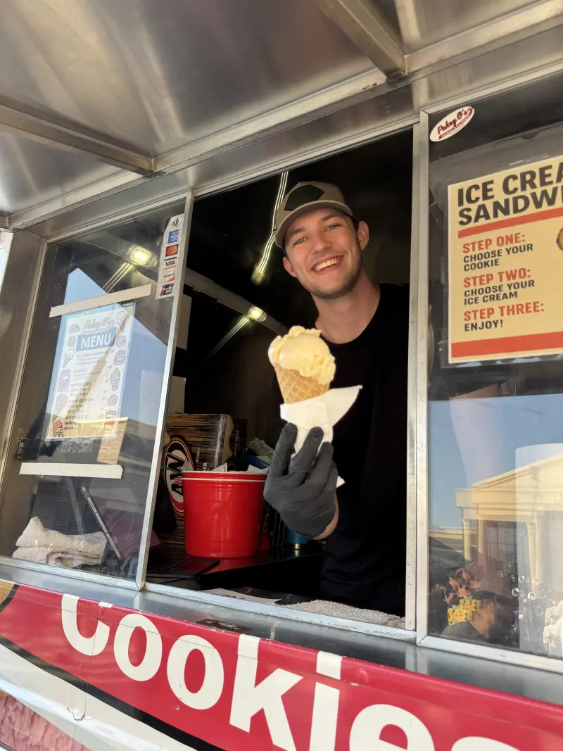 Pokey O's Cookies and Ice Cream food truck