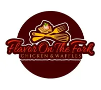 Flavor on the Fork Chicken and Waffles Food Truck Logo