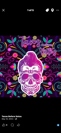 Tacos before Vatos Food Truck Logo