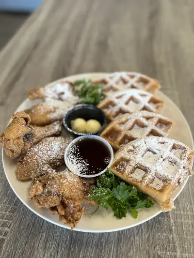 Chicken Wings or Tenders & Waffles