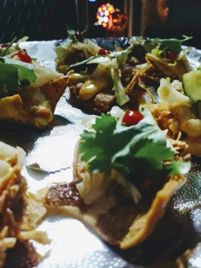 BBQ Pork Nachos with Texas Queso