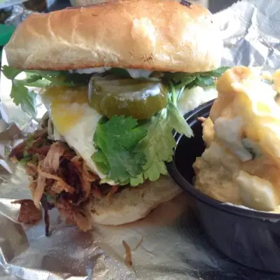 Smoked Pork Brisket Sandwich