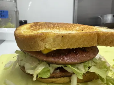 Fried Bologna Sandwich