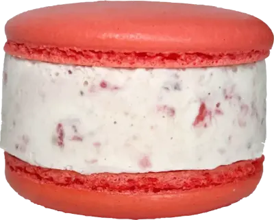 Macaron Ice Cream Sandwich - Strawberry Cheescake