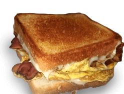 Bacon and Cheese Sandwich