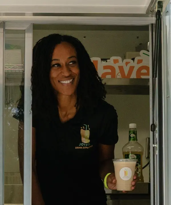 Harriett Pritchett - owner of Joyful Drink Experience