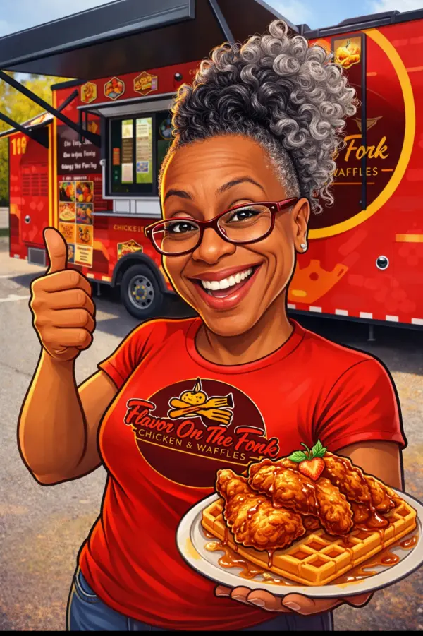 Krystal Wilson - owner of Flavor on the Fork Chicken and Waffles