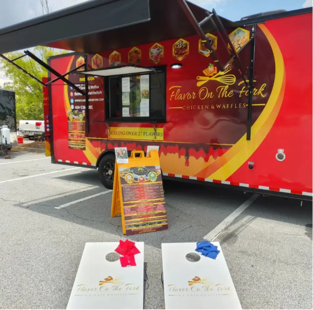 Flavor on the Fork Chicken and Waffles Truck Image